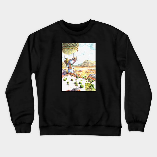 Adventure Bunny Crewneck Sweatshirt by Heiderbou